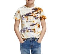 Scotch & Soda All-over Printed T-shirt In Organic Cotton Off White Ice Dye Talla: 6 | Outlet | kids | Blanco