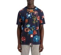 Scotch & Soda Aop T-shirt Night Flower Aop Talla: S | Camisetas con Decoración Impresa Outlet | Hombre | Negro