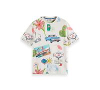 Scotch & Soda Aop T-shirt On The Road Aop Talla: L | Outlet | Hombre |