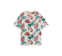 Scotch & Soda Aop T-shirt Seashells White Aop Talla: S | Camisetas con decoración impresa Outlet | Hombre | Blanco