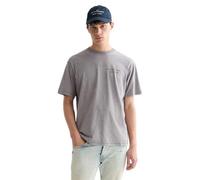 Scotch & Soda Basquiat Relaxed-fit T-Shirt Camiseta, Gris Acero 050, L para Hombre