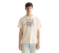 Scotch & Soda Basquiat Relaxed-fit T-Shirt Camiseta, Ponche de Huevo 270, S para Hombre