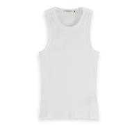 Scotch & Soda Bib Racer Tank Top, Camiseta sin Mangas, Mujer, Blanco, M