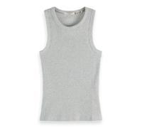 Scotch & Soda Bib Racer Tank Top, Camiseta sin Mangas, Mujer, Grey Melange, M