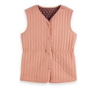 Scotch & Soda Block Print Gilet Geo Flower Bordeaux Talla: S | Chaquetas Outlet | Mujer