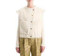 Scotch & Soda Boucle Tweed Collarless Gilet Soft Ice Melange Talla: L | Chaquetas Outlet | Mujer |