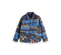 Scotch & Soda Boy All-over Printed Padded Shirt Jacket Mountain Patchwork Talla: 4 | Chaquetas Outlet | kids