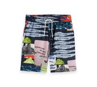 Scotch & Soda Boy All-over Printed Shorts Art Dept Collage Anthracite Talla: 14 | Pantalones Outlet | Unisex
