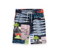 Scotch & Soda Boy All-over Printed Shorts Art Dept Collage Anthracite Talla: 6 | Pantalones Outlet | Unisex