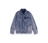 Scotch & Soda Boy Denim Washed Canvas Workwear Jacket Navy Talla: 6 | Chaquetas Outlet | Unisex | Azul
