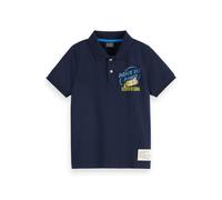 Scotch & Soda Boy Jersey Polo With Artwork Sky Captain Talla: 8 | Camisas Outlet | Unisex | Blanco