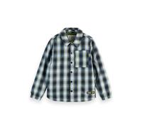 Scotch & Soda Boy Padded Checked Shirtjacket Sky Captain/ Calla Green Chec Talla: 6 | Chaquetas Outlet | Unisex | Verde
