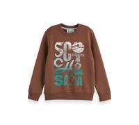 Scotch & Soda Boy Regular-fit Sweatshirt With Front Artwork Mustang Talla: 4 | Chalecos Outlet | Unisex | Blanco