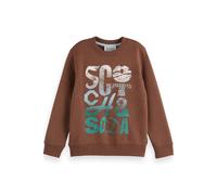 Scotch & Soda Boy Regular-fit Sweatshirt With Front Artwork Mustang Talla: 6 | Chalecos Outlet | Unisex | Blanco