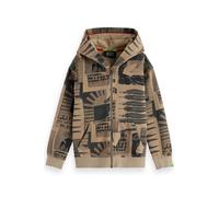 Scotch & Soda Boy Relaxed-fit All-over Printed Zip-through Hoodie Art Dept Talla: 6 | Ropa Deportiva Outlet | Unisex