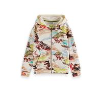Scotch & Soda Boy Relaxed Fit All Over Printed Zip Through Hoodie Mountain Talla: 12 | Ropa Deportiva Outlet | Unisex