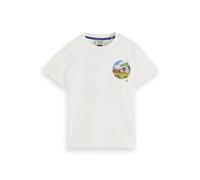 Scotch & Soda Boy Relaxed-fit Artwork T-shirt Off White Talla: 8 | Camisetas Outlet | kids | Blanco