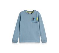 Scotch & Soda Boy Relaxed-fit Long-sleeved T-shirt With Front And Back Art Talla: 8 | Camisetas Outlet | Unisex | Blanco