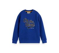 Scotch & Soda Boy Relaxed-fit Structured Crewneck Sweat Road Trip Blue Talla: 4 | Outlet | kids | Azul