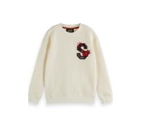Scotch & Soda Boy Relaxed-fit Waffle Sweatshirt Eggnog Talla: 6 | Chalecos Outlet | kids