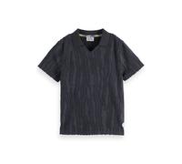 Scotch & Soda Boy Towelling Jacquard Polo Washed Black Talla: 8 | Camisetas Outlet | kids | Negro