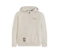 Scotch & Soda Boys 1/4 Zip Hoodie Natural Talla: M | Chalecos Outlet | kids