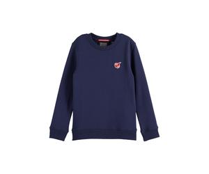 Scotch & Soda Boys Core - The Free Spirit Peace Bird Sweatshirt Navy Talla: 8 | Chalecos Outlet | kids | Azul