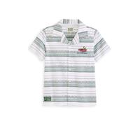 Scotch & Soda Boys Dobby Camp Shirt White Traditional Talla: M | Camisas Outlet | kids | Blanco