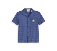 Scotch & Soda Boys S&s Jersey Pique Stripe Button Up Navy Talla: M | Camisas Outlet | Unisex | Azul
