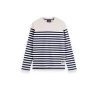 Scotch & Soda Breton Striped Ls T-shirt Sea Flower Talla: S | Manga Larga Outlet | Hombre