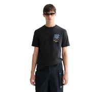 Scotch & Soda Camiseta de Arte en la Parte Delantera y Trasera