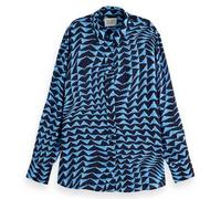 Scotch & Soda Printed Relaxed Fit Shirt House Of Mirrors Blue Talla: 34 | Blusas Outlet | Mujer | Azul