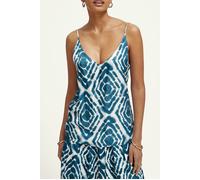 Scotch & Soda Camisole Woven Front Jersey Back Disco Tie Dye Bottle Green Talla: XS | Camisetas de tirantes Outlet | Mujer | Verde