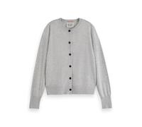 Scotch & Soda Cárdigan Relajado con Cuello Redondo Jersey, Light Grey Melange 1161, L para Mujer