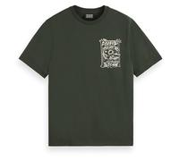 Scotch & Soda Chest Artwork T-Shirt Camiseta Hombre, Heritage Green, S