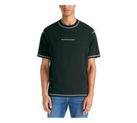 Scotch & Soda Chest Logo T-Shirt, Camiseta Hombre, Negro, M
