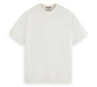 Scotch & Soda Chest Logo T-Shirt, Camiseta Hombre, Off White, XXL