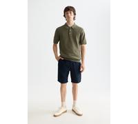 Scotch & Soda Core - Fave - Cotton-linen Twill Bermuda Short Night Talla: W32 | Pantalones Cortos Outlet | Hombre | Negro