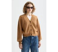 Scotch & Soda Fuzzy Relaxed-Fit Cardigan Sweater, Suéter Mujer, Tobacco Melange, M