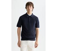 Scotch & Soda Core - Structured Knitted Regular-fit Polo Navy Talla: L | Polos Outlet | Hombre | Azul