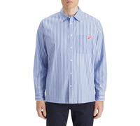Scotch & Soda Core - The Free Spirit Peace Bird Poplin Shirt Blue White St Talla: XL | Camisas de Trabajo Outlet | Hombre | Azul