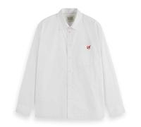 Scotch & Soda Core-The Free Spirit Peace Bird Poplin Shirt Camiseta, White, 40 Mujeres