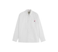 Scotch & Soda Core - The Free Spirit Peace Bird Poplin Shirt White Talla: S | Camisas de Trabajo Outlet | Hombre | Blanco