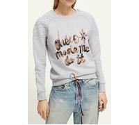Scotch & Soda Cotton In Conversion Sequin Detail Quilted Raglan Sweatshirt Talla: S | Outlet | Mujer |