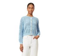 Scotch & Soda Crew Neck Cardigan Cerulean Open Knit Floral Talla: XL | Cárdigan Outlet | Mujer | Azul