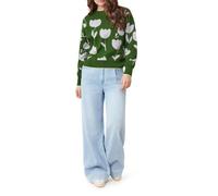 Scotch & Soda Crew Neck Pullover Green Moss Tossed Tulips Talla: S | Jerséis de Punto Outlet | Mujer | Verde