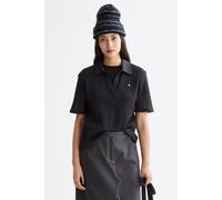 Scotch & Soda Crochet Polo Charcoal Art Talla: XS | Polos Outlet | Mujer | Negro