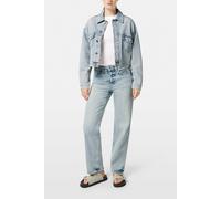 Scotch & Soda Cropped Denim Trucker Jacket Blue Story Story Blue Talla: M | Chaquetas Vaqueras Outlet | Mujer | Azul