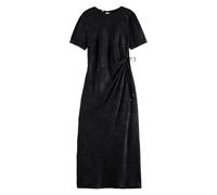 Scotch & Soda Crushed Satin Wrap Dress Black Talla: 34 | Vestidos Maxi Outlet | Mujer | Negro