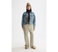 Scotch & Soda Customised Denim Jacket In Mixed Fabric - Outdoor Blue Outdo Talla: L | Chaquetas Vaqueras Outlet | Mujer | Azul